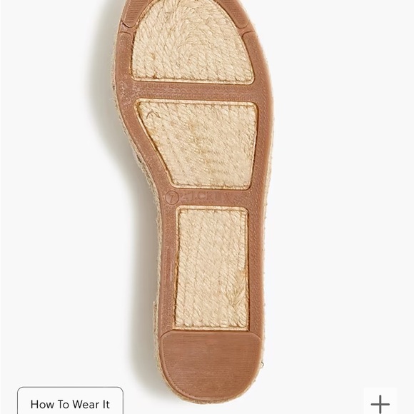 NWOB, J Crew D'Orsay lace-up espadrilles, size 7.5 - Picture 5 of 5
